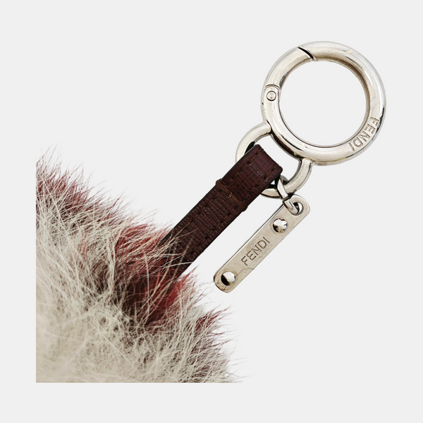 Fur Bag Charm White