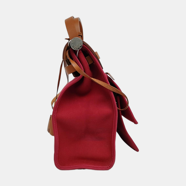 Authenticated pre-owned Herbag 31 Canvas Red - Handbags at Looply