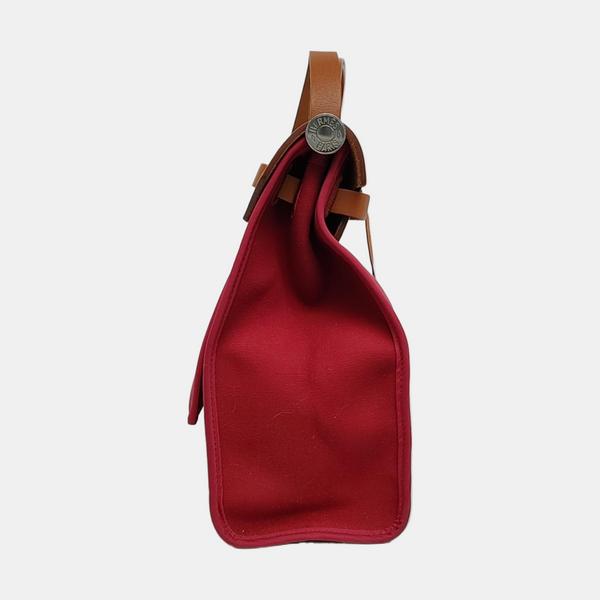 Authenticated pre-owned Herbag 31 Canvas Red - Handbags at Looply