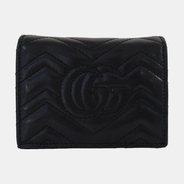 Authenticated pre-owned GG Marmont Calfskin Black Wallet - Wallet at Looply