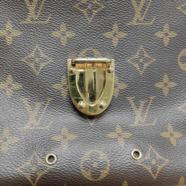 ONE HANDLE Monogram Coated Canvas Brown
