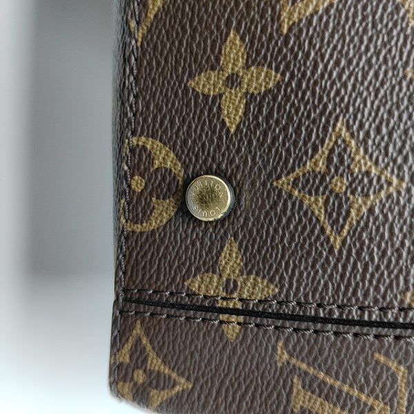 ONE HANDLE Monogram Coated Canvas Brown