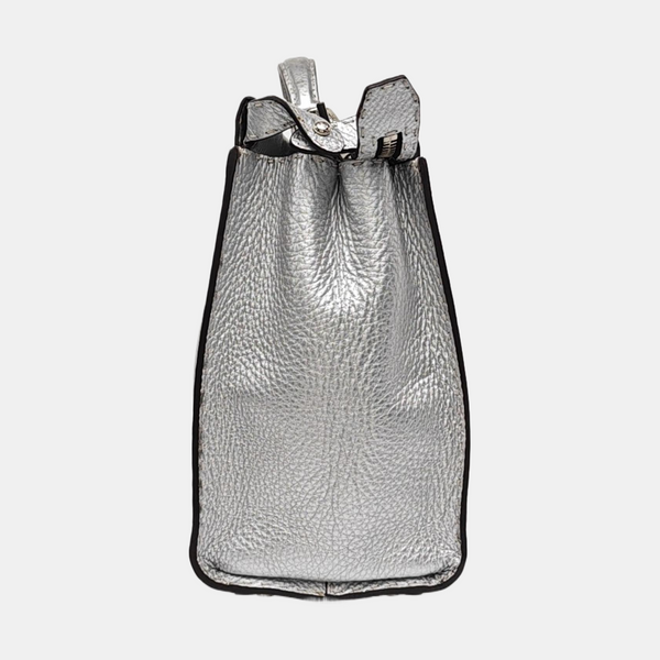 Authenticated pre-owned Peekaboo Calfskin Silver - Shoulder Bag at Looply