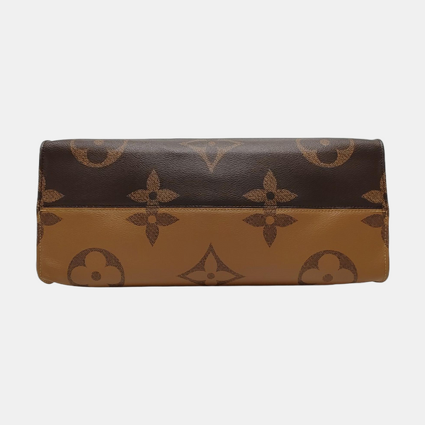 Authenticated pre-owned Onthego GM Monogram Coated Canvas Brown - Shoulder Bag at Looply
