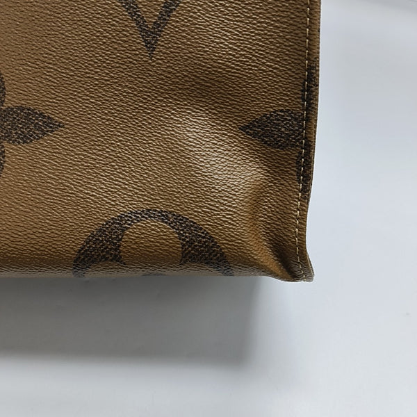 Authenticated pre-owned Onthego GM Monogram Coated Canvas Brown - Shoulder Bag at Looply