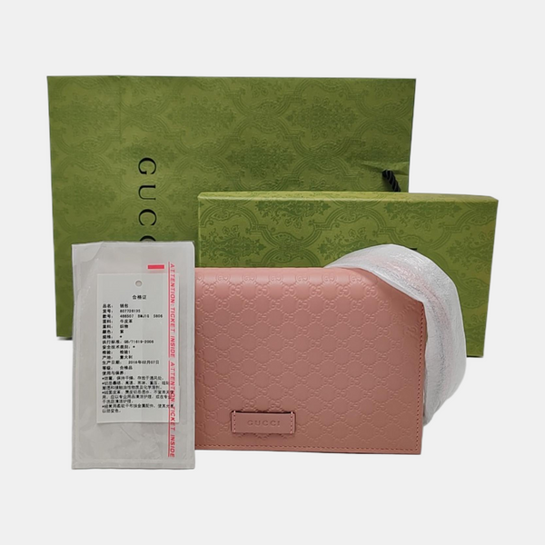 Authenticated pre-owned Microguccissima Monogram Calfskin Pink - Shoulder Bag at Looply