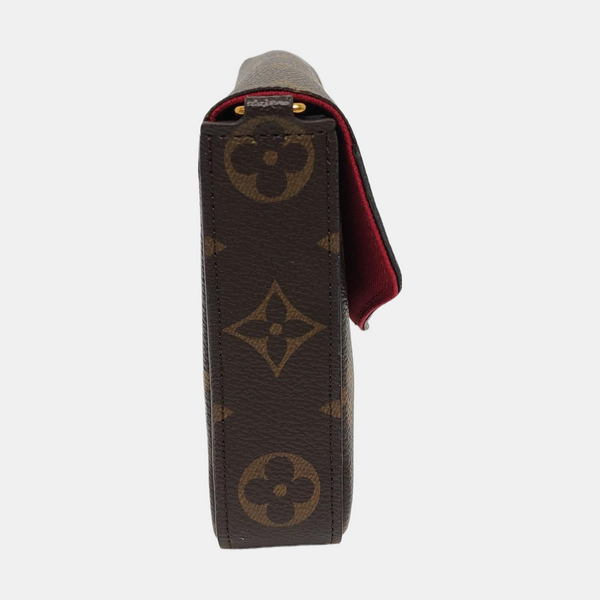 Authenticated pre-owned Félicie Monogram Coated Canvas Brown - Shoulder Bag at Looply
