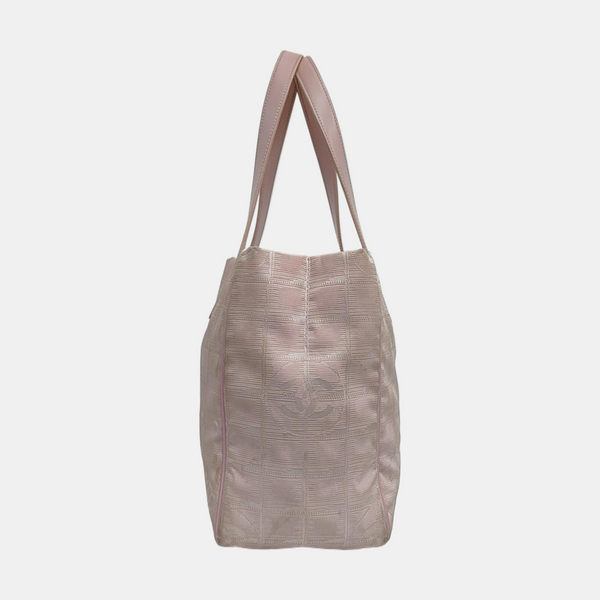 Authenticated pre-owned Travel Line Nylon Pink - Top Handle Bag at Looply