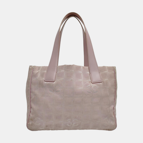 Authenticated pre-owned Travel Line Nylon Pink - Top Handle Bag at Looply