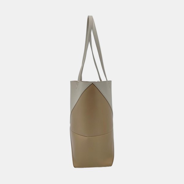 Authenticated pre-owned Puzzle Fold Medium Calfskin Beige - Shoulder Bag at Looply
