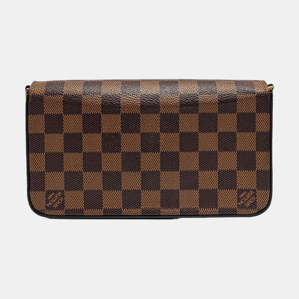Authenticated pre-owned Félicie Damier Ebene Coated Canvas Brown - Shoulder Bag at Looply