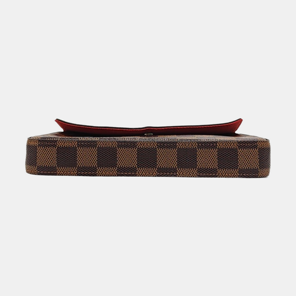 Authenticated pre-owned Félicie Damier Ebene Coated Canvas Brown - Shoulder Bag at Looply