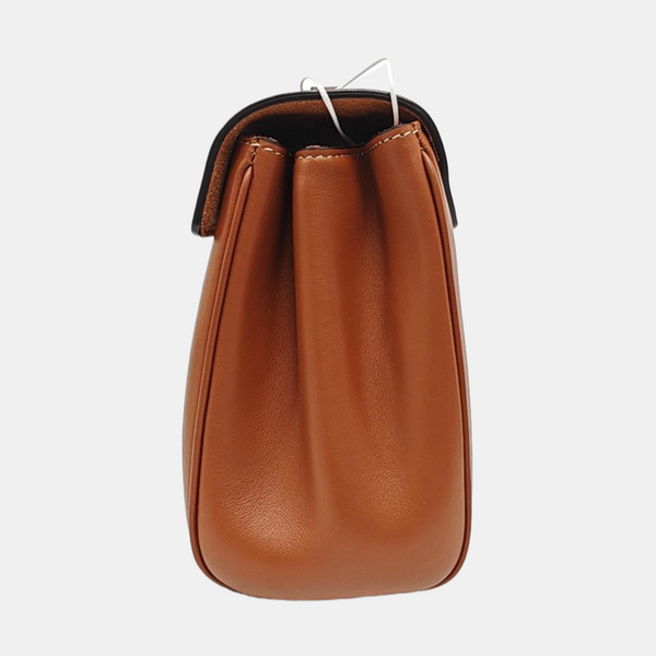Authenticated pre-owned 16 Small Calfskin Brown - Shoulder Bag at Looply