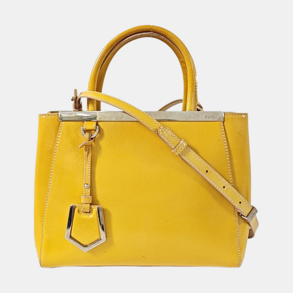 Authenticated pre-owned 2 Jours Small Calfskin Yellow - Shoulder Bag at Looply