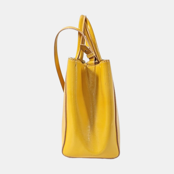 Authenticated pre-owned 2 Jours Small Calfskin Yellow - Shoulder Bag at Looply