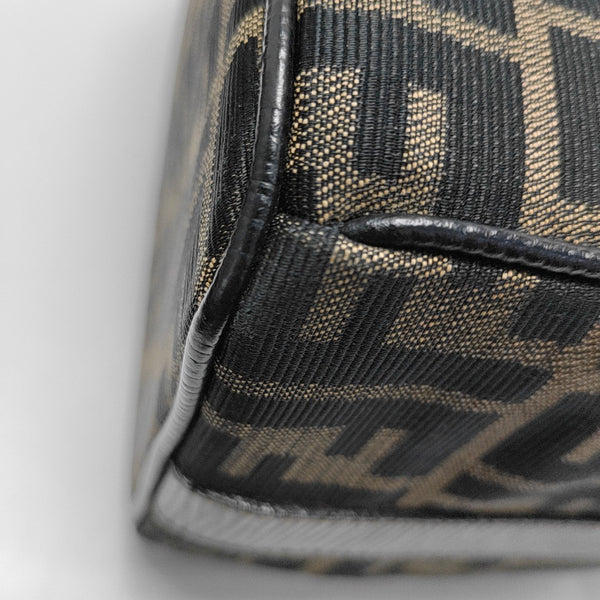 Canvas Top Handle Bag Brown