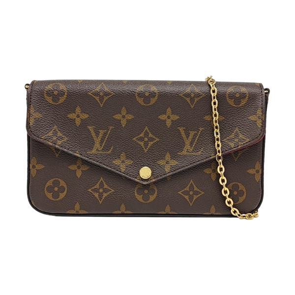 Authenticated pre-owned Félicie Monogram Coated Canvas Brown - Shoulder Bag at Looply