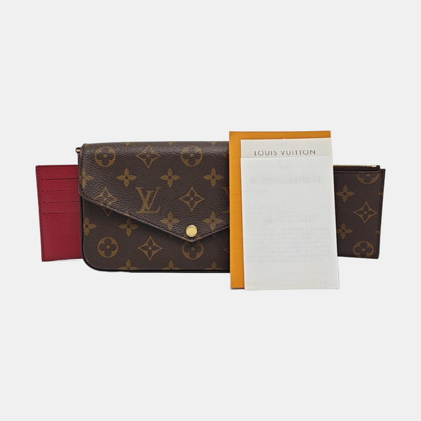 Authenticated pre-owned Félicie Monogram Coated Canvas Brown - Shoulder Bag at Looply