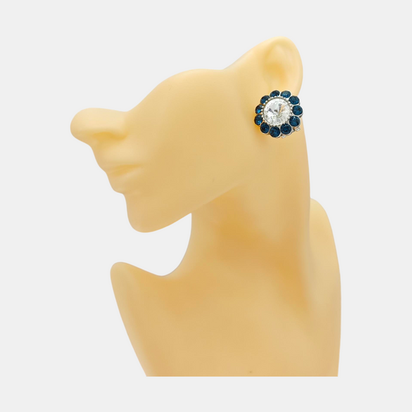 Metal Synthetic Crystal Clear Earring