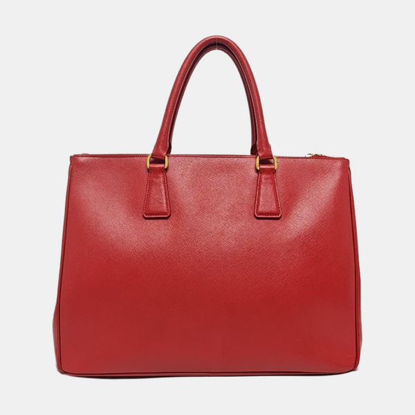 Authenticated pre-owned Galleria Small Calfskin Red - Top Handle Bag at Looply
