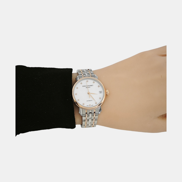 Leman 30mm White Automatic Watch