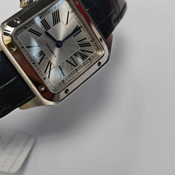 Santos-Dumont 27.5mm Silver Quartz Watch