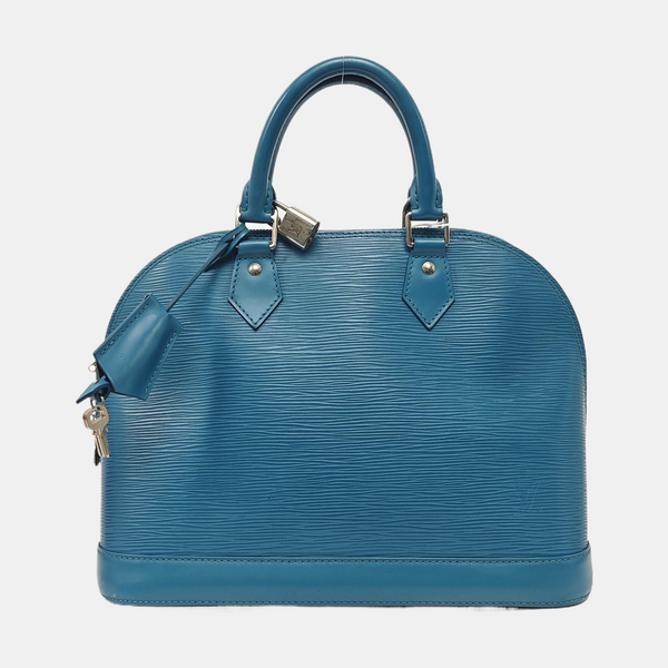 Authenticated pre-owned Alma PM Epi Blue - Top Handle Bag at Looply