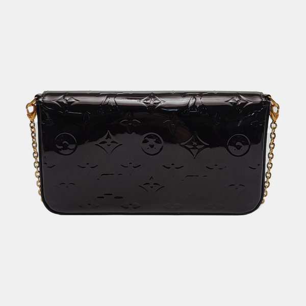 Authenticated pre-owned Félicie Monogram Patent Leather Brown - Shoulder Bag at Looply