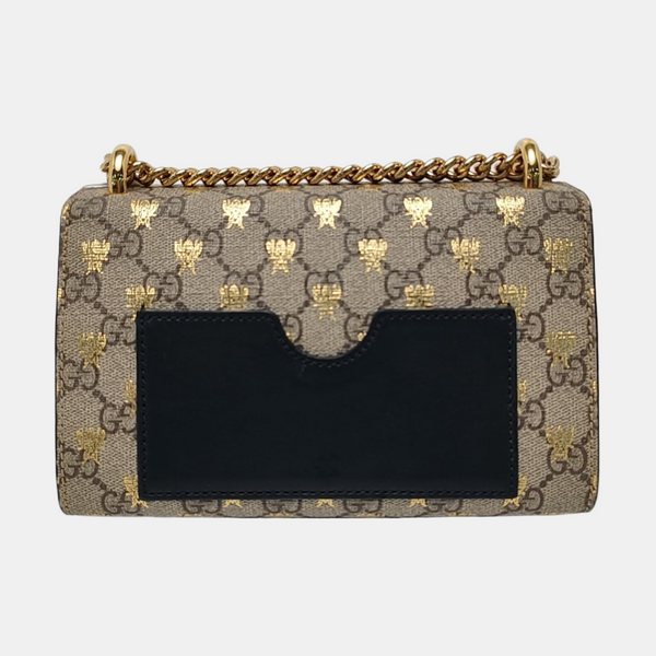 Authenticated pre-owned Padlock Small Monogram Coated Canvas Beige - Shoulder Bag at Looply