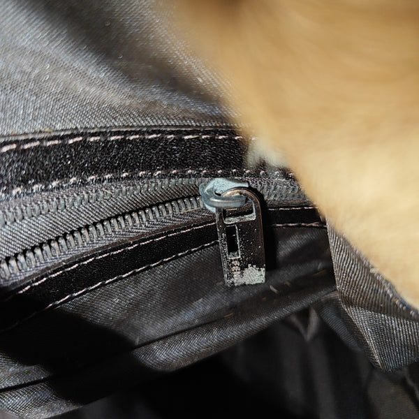 Fur Top Handle Bag Brown