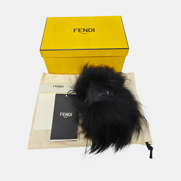 Fur Bag Charm Black