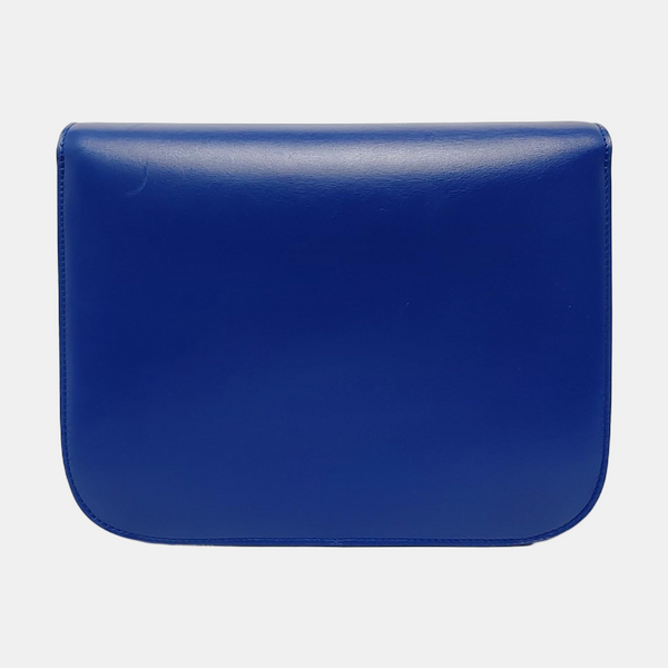 Authenticated pre-owned CLASSIC BOX Medium Calfskin Blue - Shoulder Bag at Looply