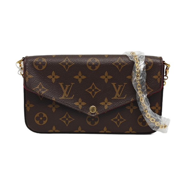 Authenticated pre-owned Félicie Monogram Coated Canvas Brown - Crossbody Bag at Looply
