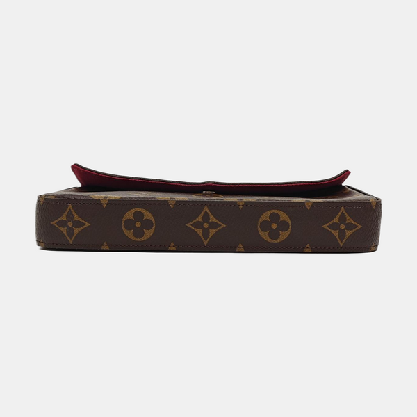 Authenticated pre-owned Félicie Monogram Coated Canvas Brown - Crossbody Bag at Looply