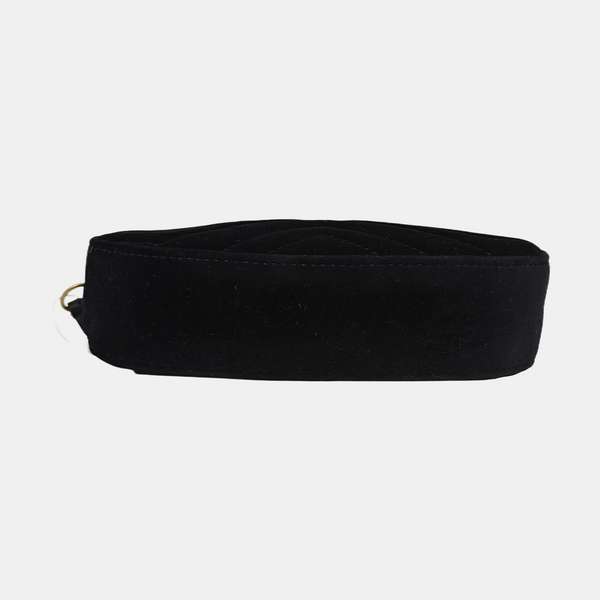 Authenticated pre-owned GG Marmont Velvet Black - Belt Bag at Looply