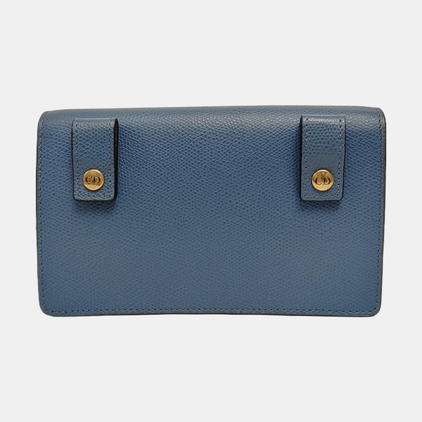 Authenticated pre-owned Saddle Calfskin Blue - Belt Bag at Looply