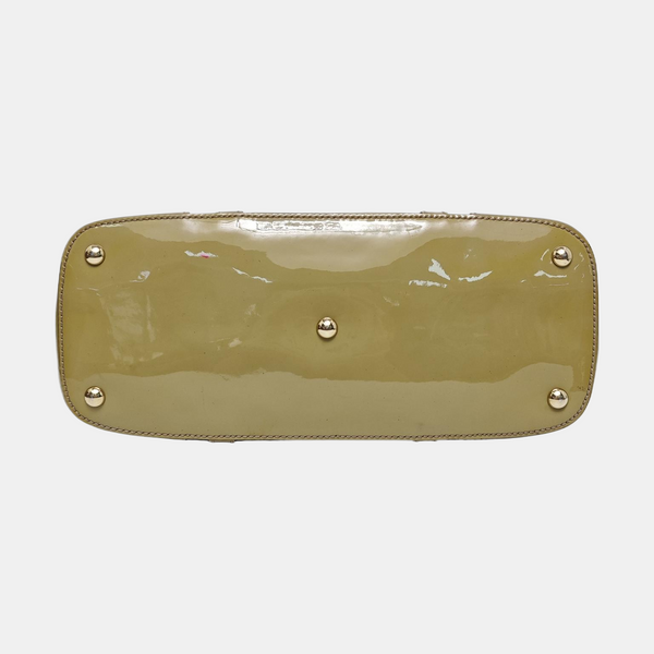Authenticated pre-owned Microguccissima Monogram Patent Leather Green - Top Handle Bag at Looply
