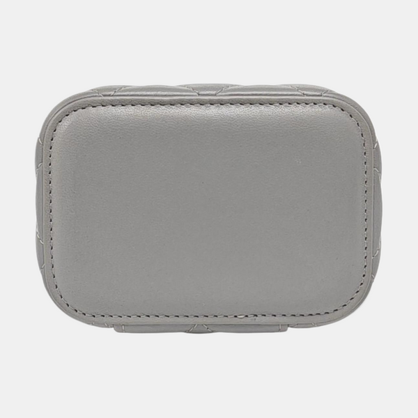 Authenticated pre-owned Vanity Case Mini Quilted Lambskin Gray - Shoulder Bag at Looply