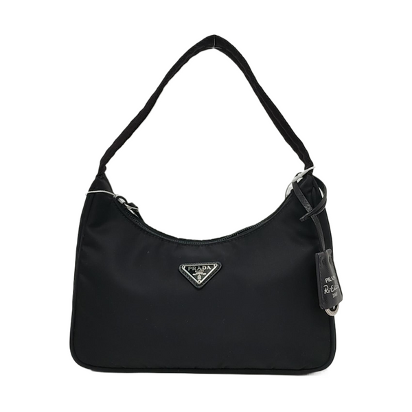 Authenticated pre-owned Re-edition2000 Mini Nylon Black - Top Handle Bag at Looply