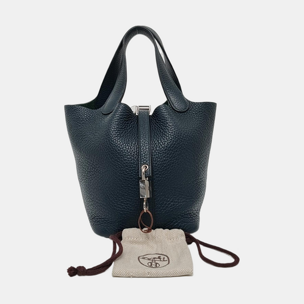 Authenticated pre-owned Picotin Lock 18 Clemence Green - Top Handle Bag at Looply