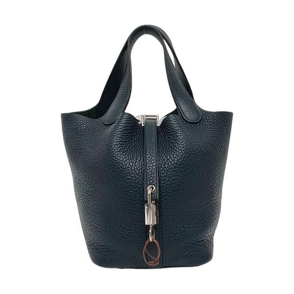 Authenticated pre-owned Picotin Lock 18 Clemence Green - Top Handle Bag at Looply