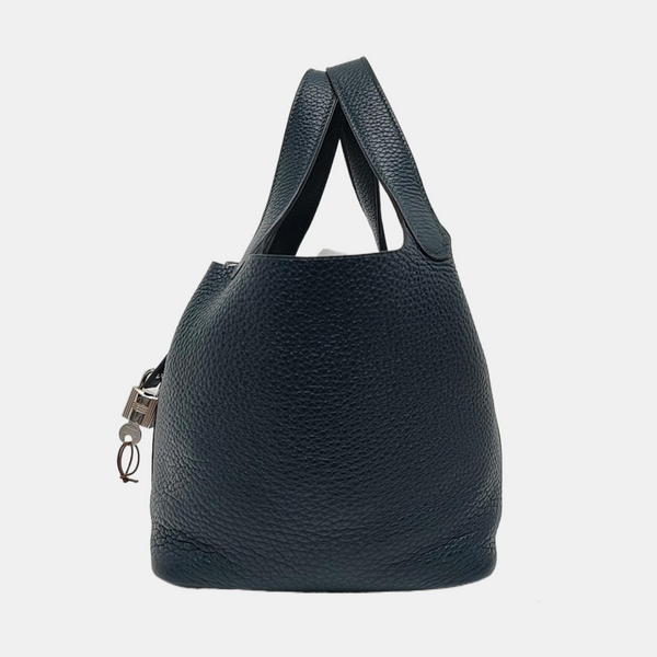 Authenticated pre-owned Picotin Lock 18 Clemence Green - Top Handle Bag at Looply