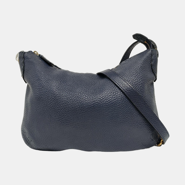 Calfskin Shoulder Bag Blue