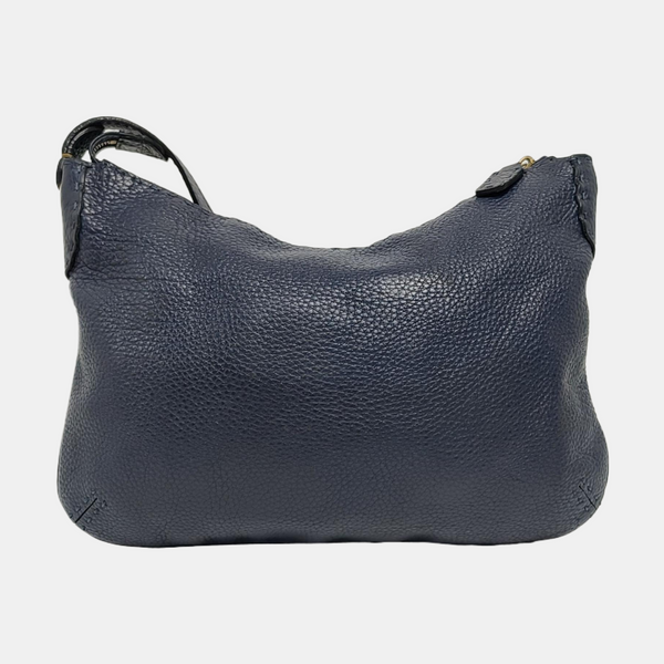 Calfskin Shoulder Bag Blue