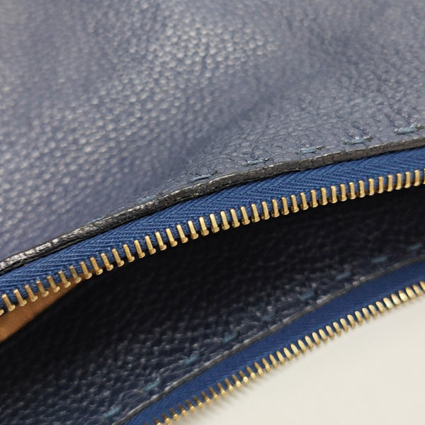 Calfskin Shoulder Bag Blue