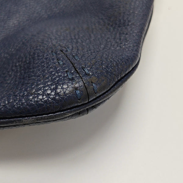 Calfskin Shoulder Bag Blue