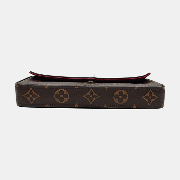 Authenticated pre-owned Félicie Monogram Coated Canvas Brown - Shoulder Bag at Looply
