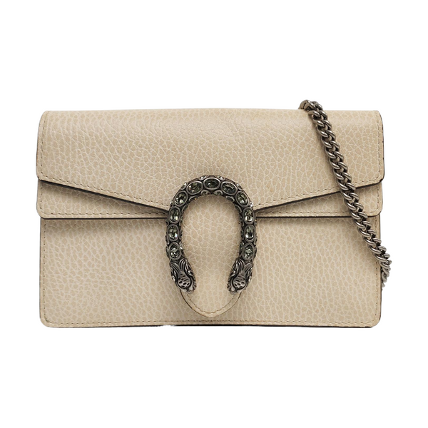 Authenticated pre-owned Dionysus Super Mini Calfskin White - Crossbody Bag at Looply