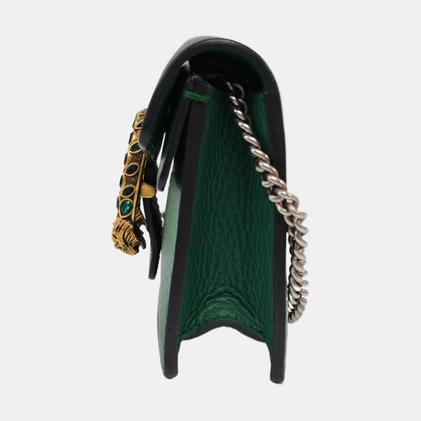 Authenticated pre-owned Dionysus Super Mini Calfskin Green - Crossbody Bag at Looply