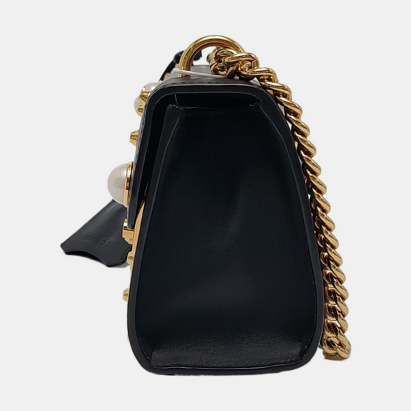 Authenticated pre-owned Padlock Small Calfskin Black - Crossbody Bag at Looply